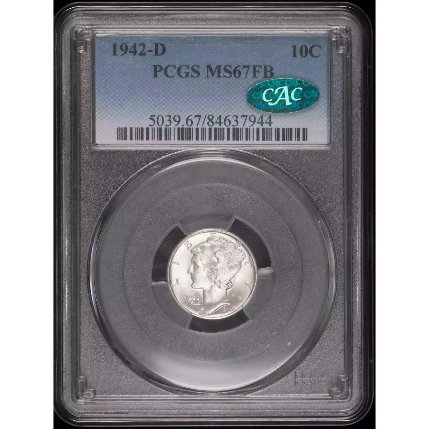 1942-D Dimes Winged Liberty Head or Mercury PCGS MS-67 FB CAC CAC ...