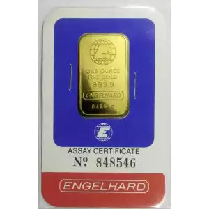 1oz Engelhard Gold Bar