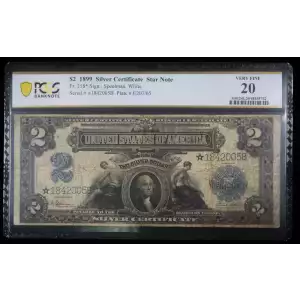 $2 1899 Blue Silver Certificates 258*
