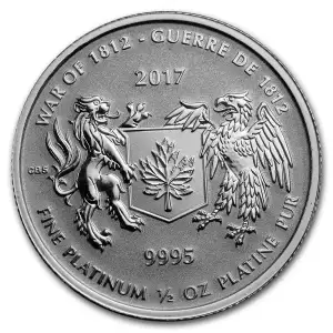 2017 Canada 1/2 oz Platinum coin honors the War of 1812