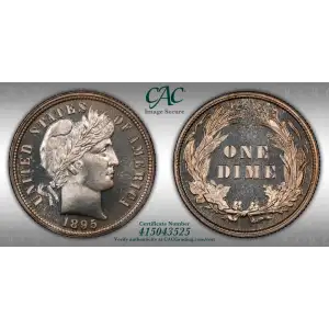 1895 10c CAM (Proof)