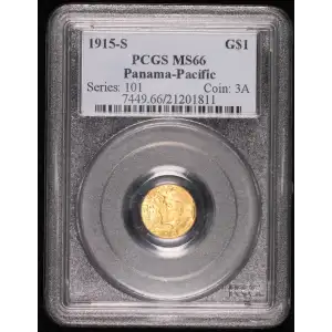 1915-S G$1 Panama-Pacific