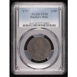 '1787' 1/2P Machin's Mills, BN