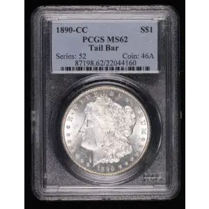 1890-CC $1 Tailbar