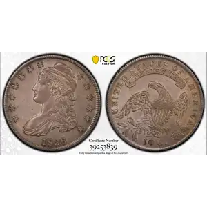 1836 50C Lettered Edge